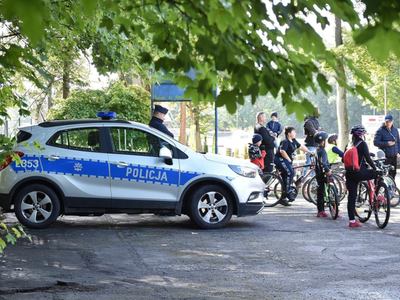 Zakończenie zjazdu cyklistów.