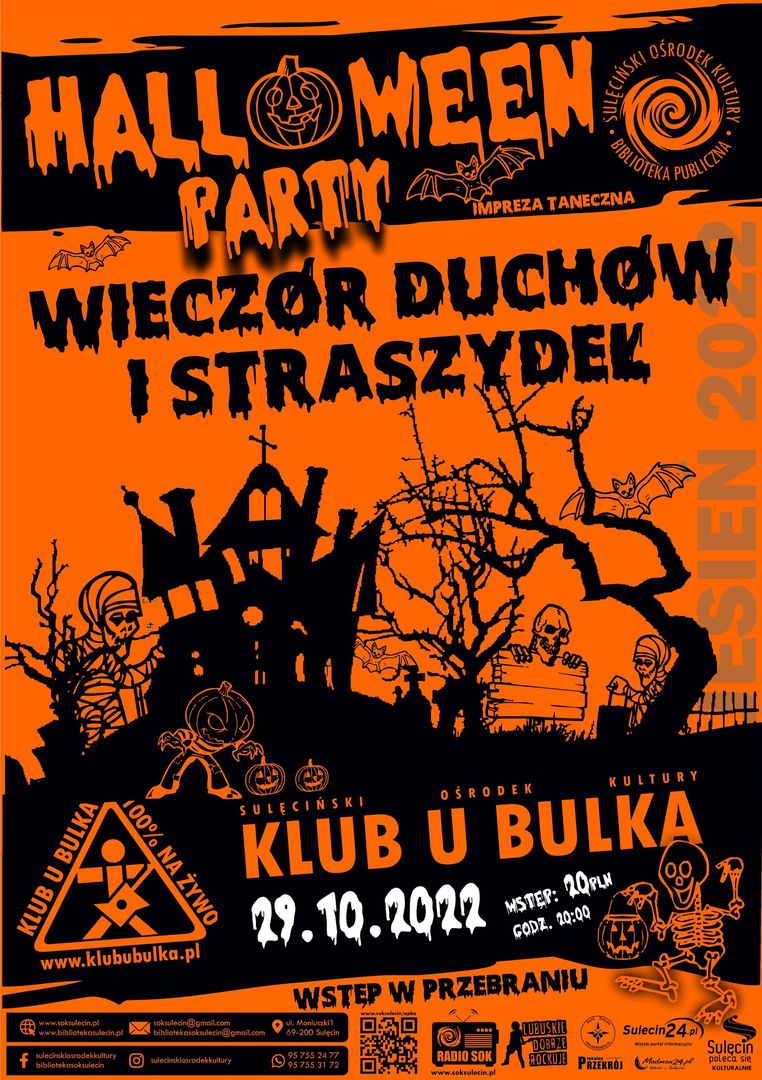 Sulęciński Ośrodek Kultury zaprasza na imprezę taneczną w Klubie u Bulka!
