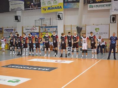 Mecz piłki siatkowej STS Olimpia Sulęcin- AZS AGH Kraków.