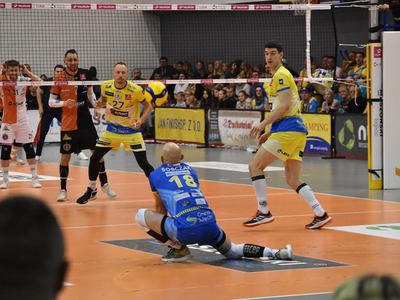 Mecz piłki siatkowej STS Olimpia Sulęcin-SPS Chrobry Głogów.