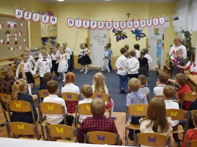 Dzień niepodległości w przedszkolu nr 1.