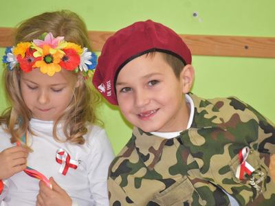 Obchody święta niepodległości w przedszkolu nr 2.