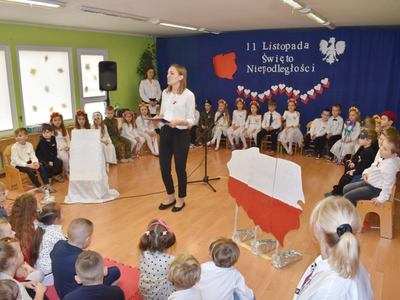 Obchody święta niepodległości w przedszkolu nr 2.