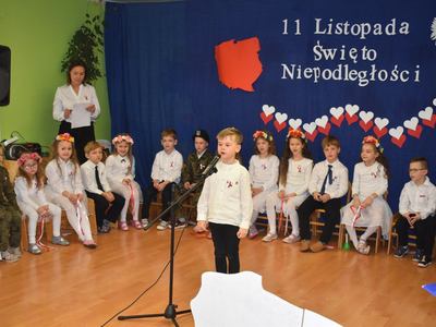 Obchody święta niepodległości w przedszkolu nr 2.