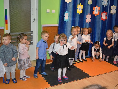 Pasowanie na przedszkolaków w przedszkolu nr 2.