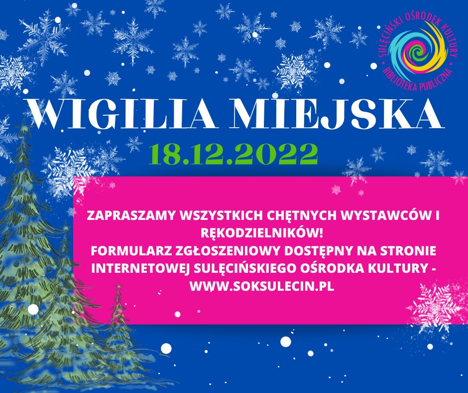Zapraszamy na Wigilię Miejską 