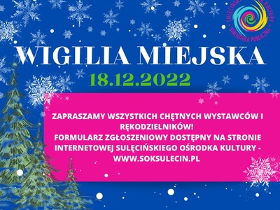 Zapraszamy na Wigilię Miejską
