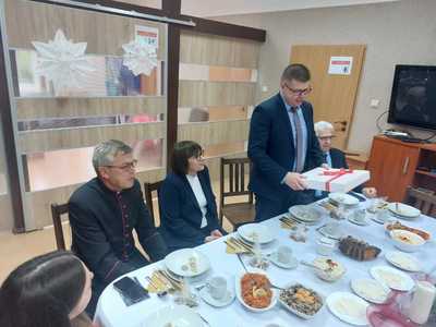 Spotkanie wigilijne w Środowiskowym Domu Samopomocy
