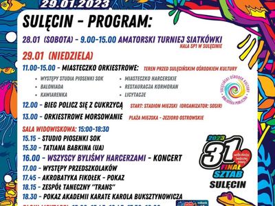 31.Finał WOŚP w Sulęcinie