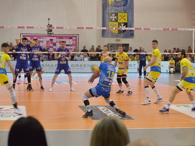 Mecz piłki siatkowej STS Olimpia-Astra Nowa Sól. 