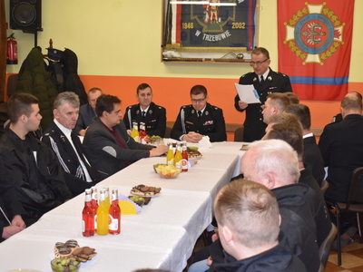 Zebranie sprawozdawcze OSP w Trzebowie.
