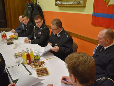 Zebranie sprawozdawcze OSP w Trzebowie.
