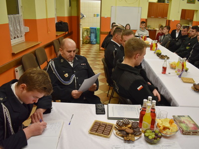 Zebranie sprawozdawcze OSP w Trzebowie.