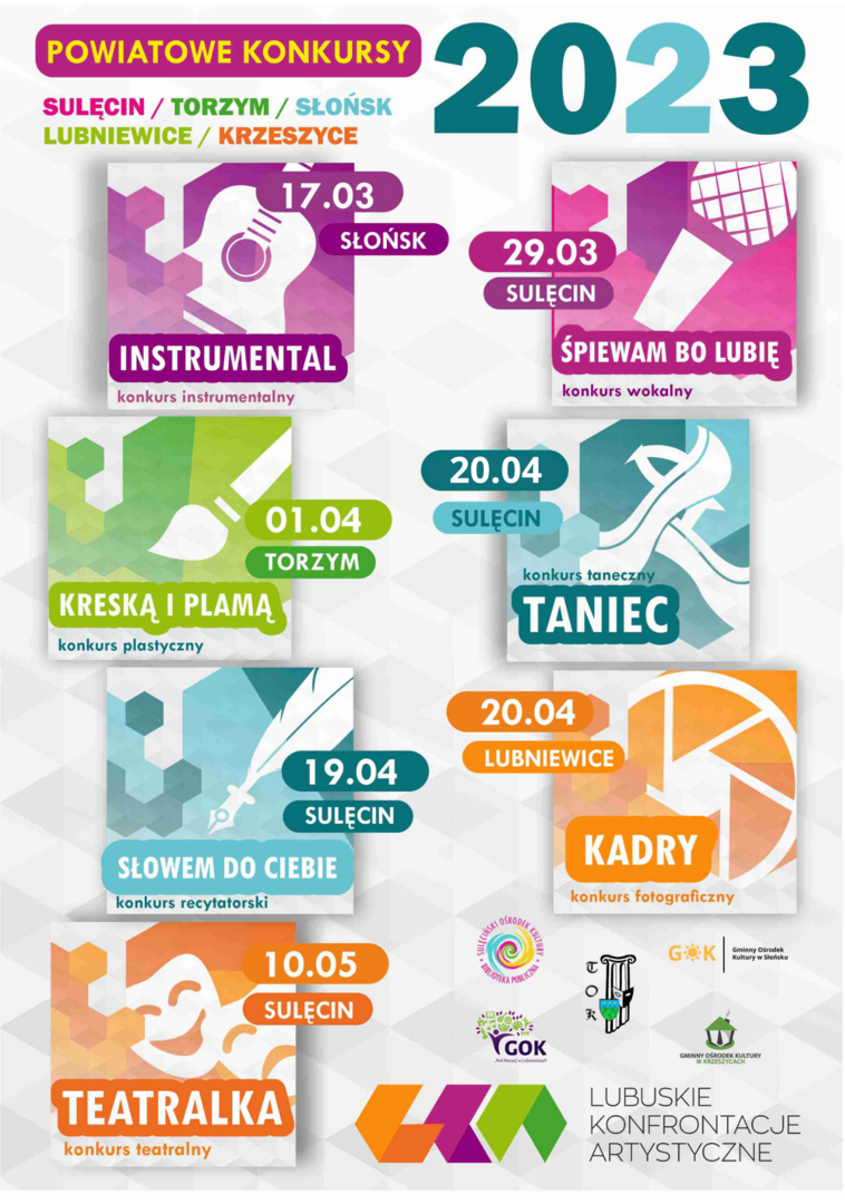 Lubuskie Konfrontacje Artystyczne 2023 - eliminacje powiatowe