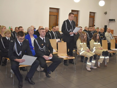 Zebranie sprawozdawcze OSP z Trzemeszna Lubuskiego.