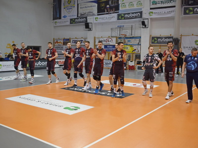 Mecz piłki siatkowej - STS Olimpia Sulęcin - KKS Mickiewicz Kluczbork. 