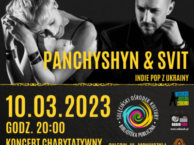 Zapraszamy na koncert współczesnej muzyki ukraińskiej w wykonaniu PANCHYSHYN & SVIT