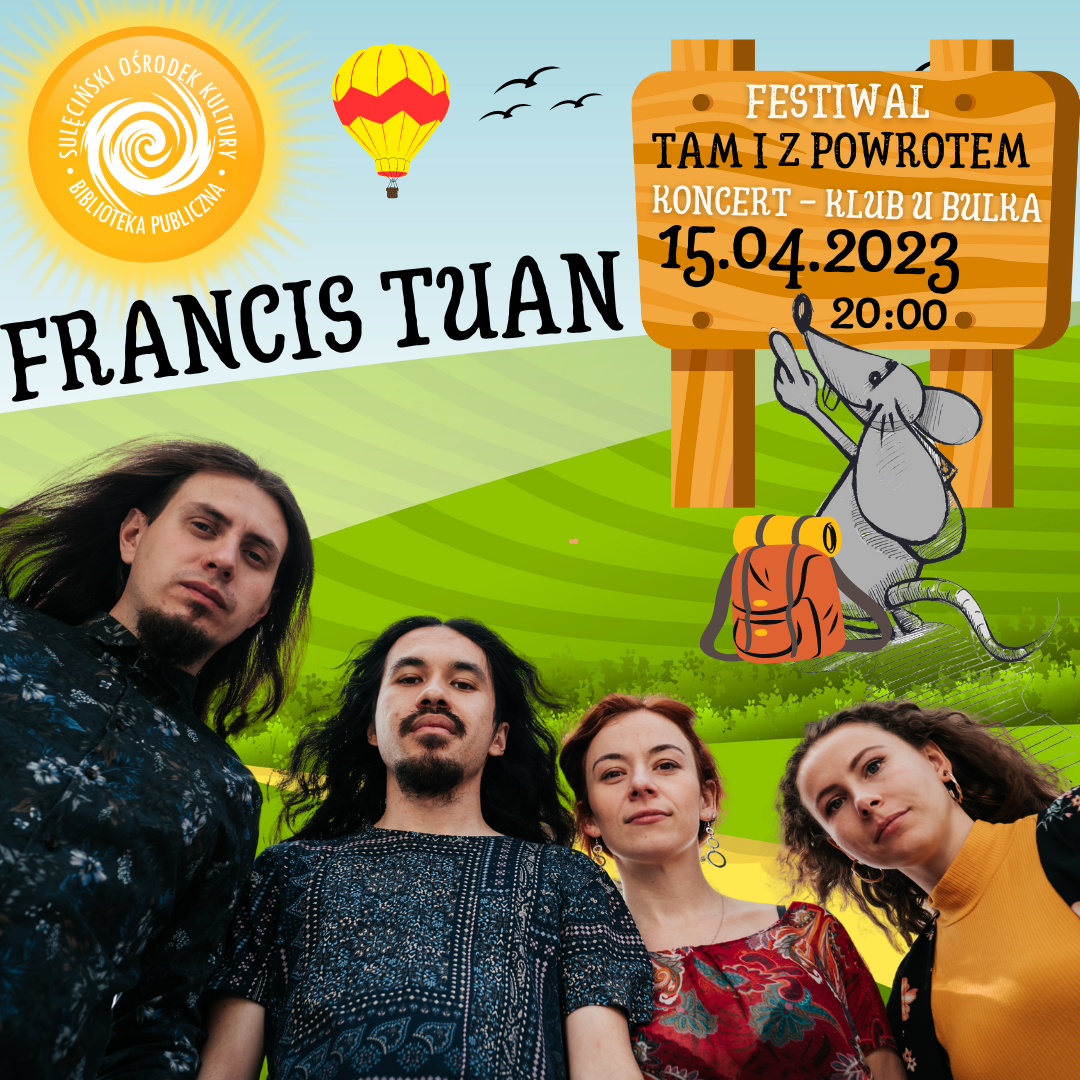Plakat festiwalu "Tam i z powrotem"