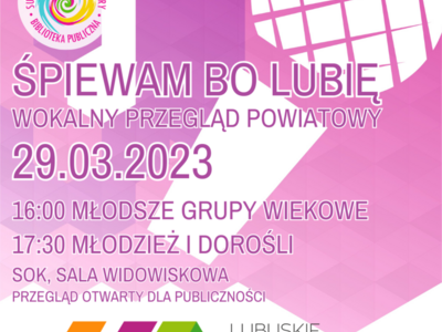 "Śpiewam, bo lubię"