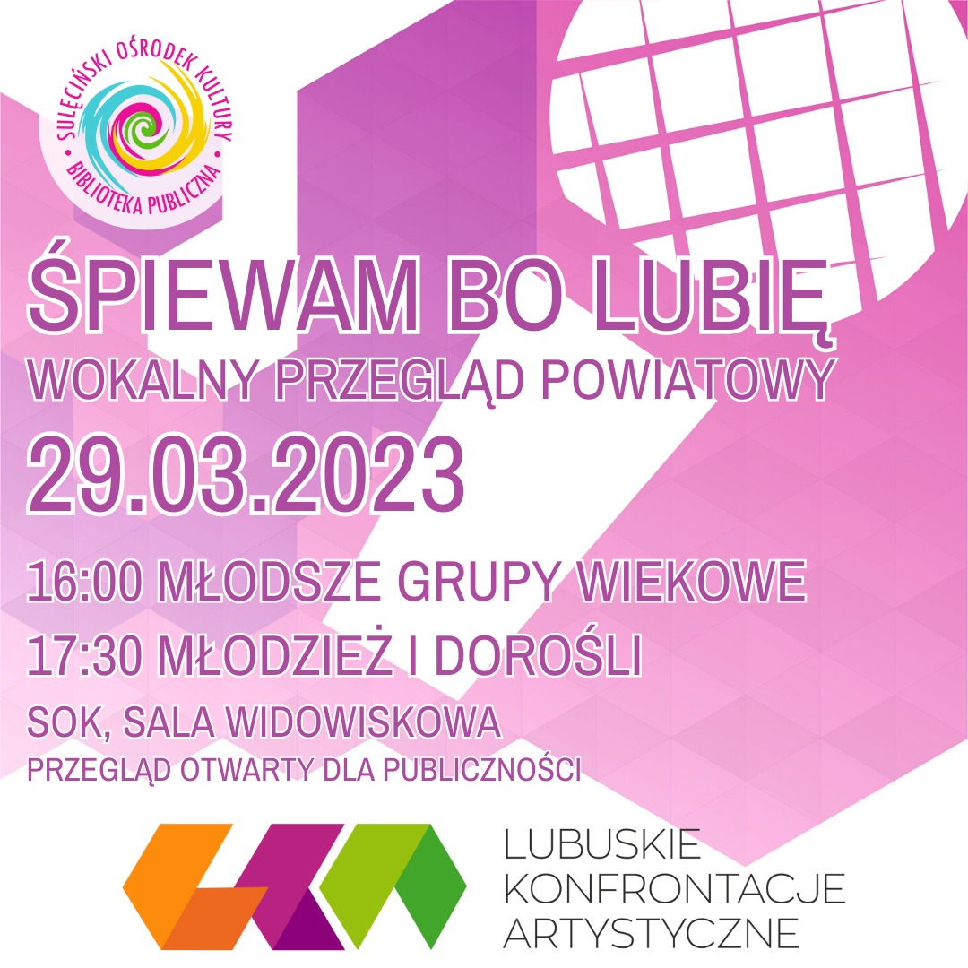 "Śpiewam, bo lubię"
