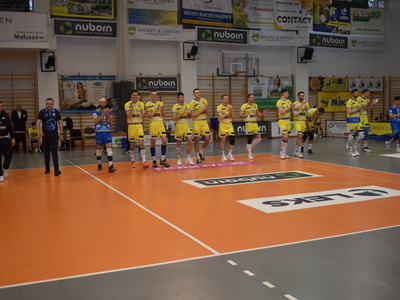 Mecz piłki siatkowej STS Olimpia Sulęcin - MKS Będzin.