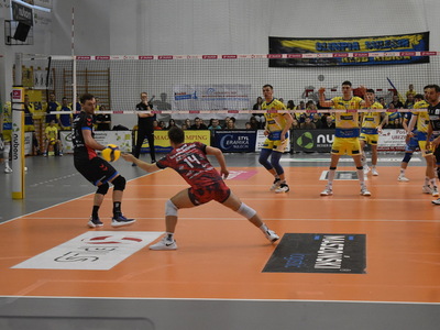 Mecz piłki siatkowej STS Olimpia Sulęcin - MKS Będzin.