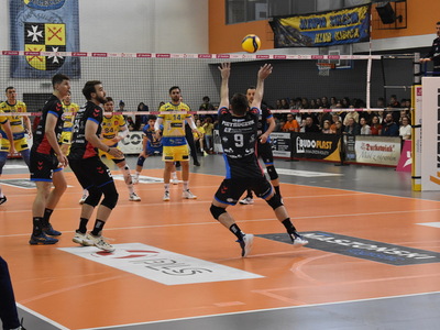 Mecz piłki siatkowej STS Olimpia Sulęcin - MKS Będzin.