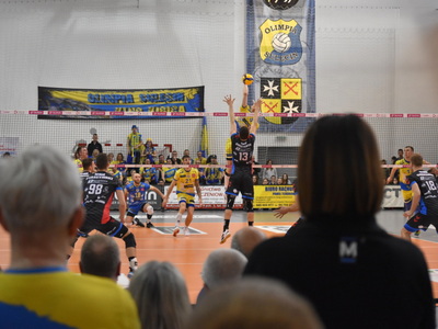 Mecz piłki siatkowej STS Olimpia Sulęcin - MKS Będzin.