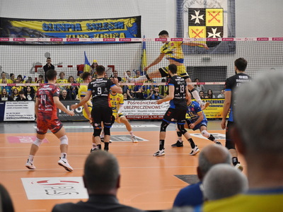 Mecz piłki siatkowej STS Olimpia Sulęcin - MKS Będzin.