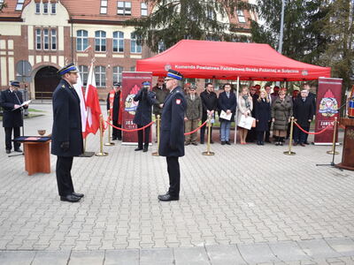 Uroczystość w Komendzie Powiatowej PSP w Sulęcinie.