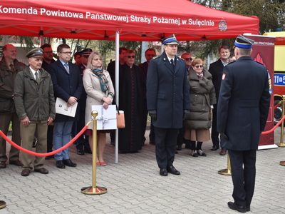 Uroczystość w Komendzie Powiatowej PSP w Sulęcinie.