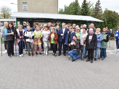 XII Polsko-Niemiecki Nordic Walking w Sulęcinie. Uczestnicy rajdu.