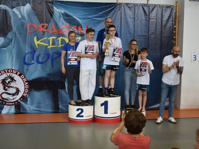 Część II Dragon Kids Cap o Puchar Burmistrza Sulęcina. Zwycięzcy na podium. 