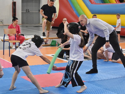 Część II Dragon Kids Cap o Puchar Burmistrza Sulęcina.  Uczestnicy podczas turnieju. 
