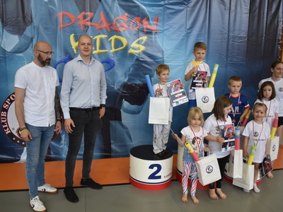 Część II Dragon Kids Cap o Puchar Burmistrza Sulęcina. Zwycięzcy na podium. 