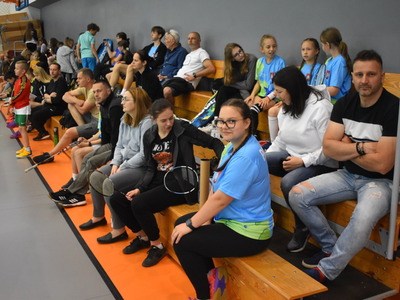 Lubuska Liga Młodzieży Szkolnej w Badmintonie w Sulęcinie. Publiczność. 