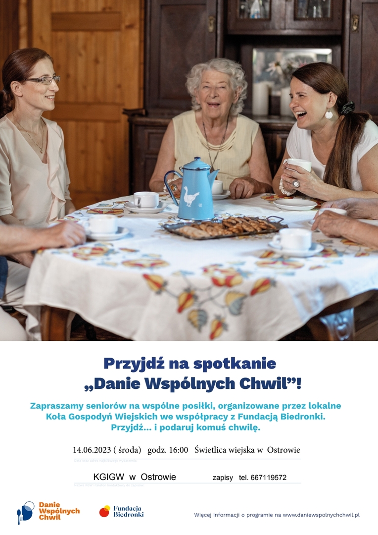 Zapraszamy na kolejne spotkanie Seniorów organizowane przez KGIGW w Ostrowie