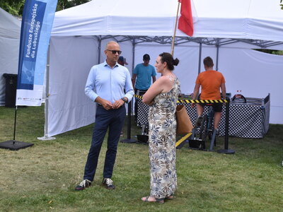 Piknik europejski w Sulęcinie. Uczestnicy pikniku. 