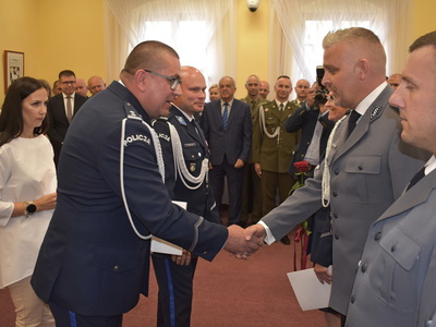 Święto policji w Sulęcinie. Wręczenie wyróżnień. 