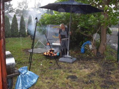 Wiejski festyn w sołectwie Tursk. Grill.