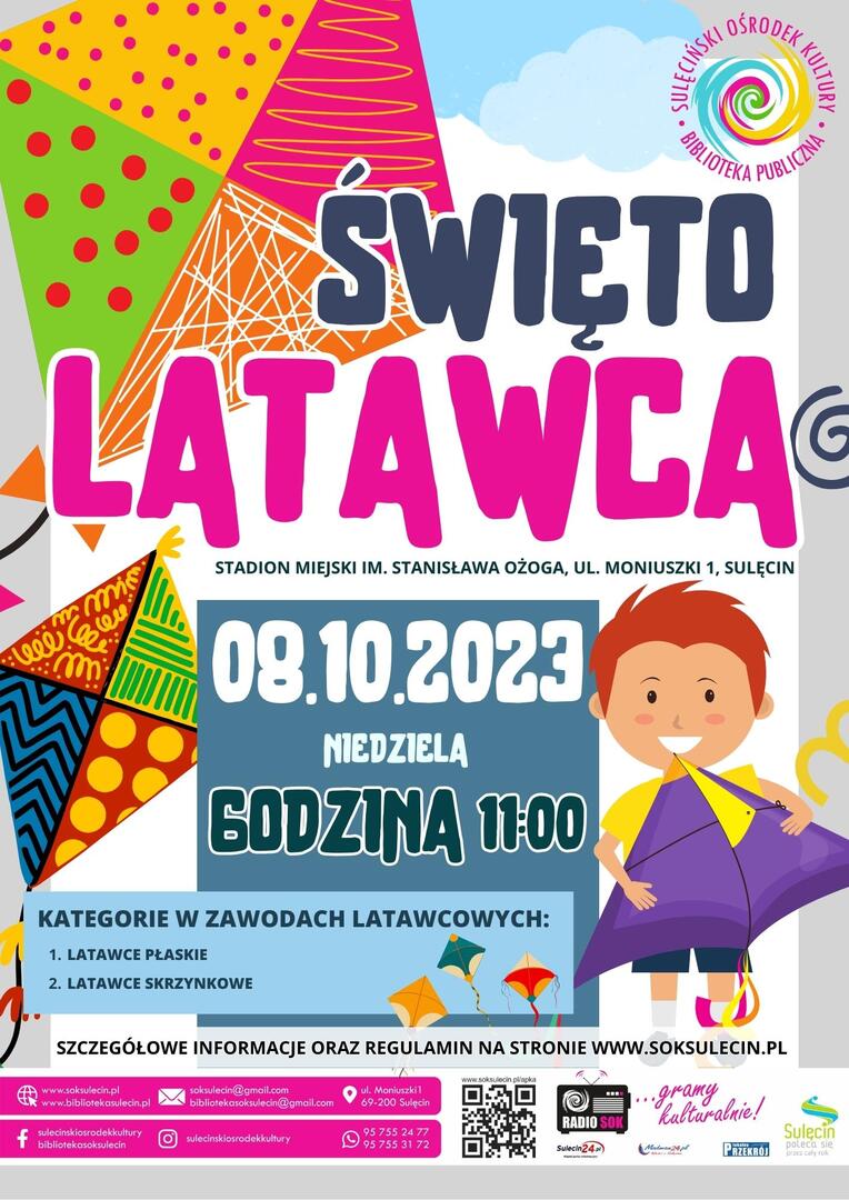 Zapraszamy do udziału w kolejnej edycji Święta Latawca