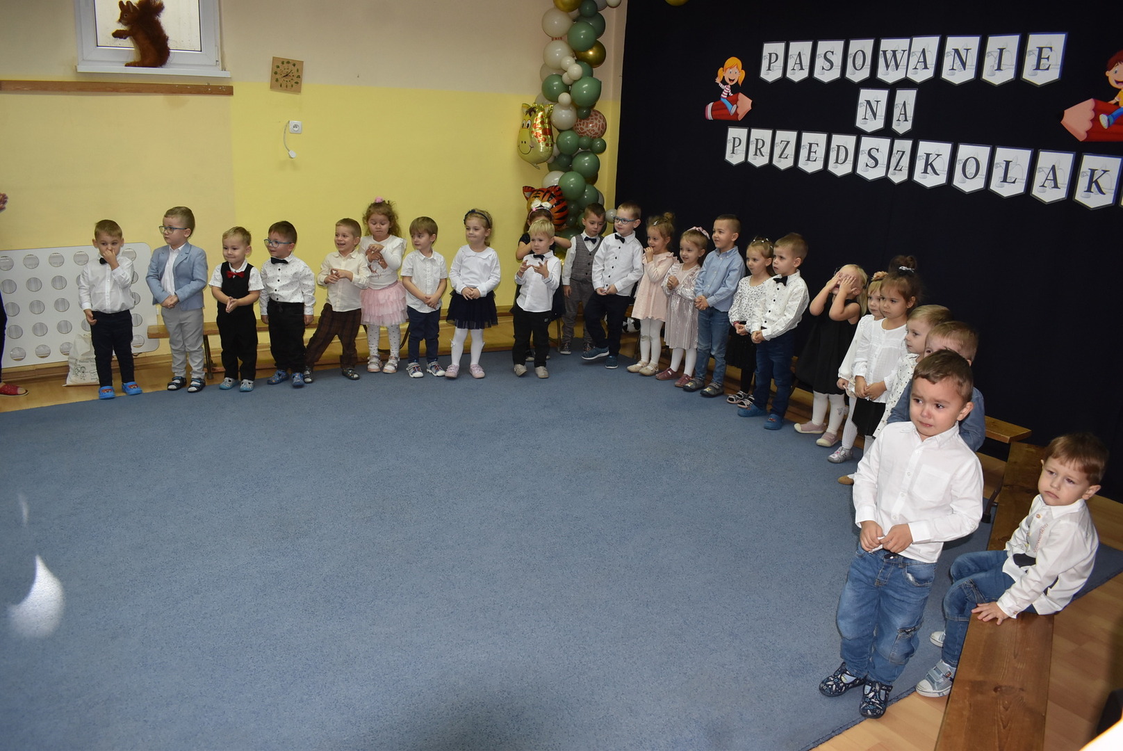 Trzylatki pasowane na przedszkolaka w Przedszkolu nr 1 im. Małego Przyrodnika w Sulęcinie. 