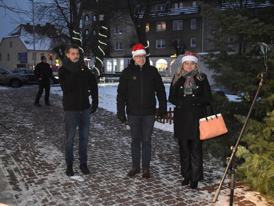 Spotkanie z Mikołajem w sulęcińskim rynku.
