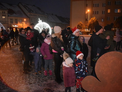 Spotkanie z Mikołajem w sulęcińskim rynku.