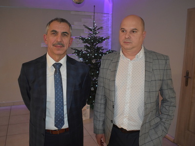 Wigilijne spotkanie zawodników MKS STAL Sulęcin. 