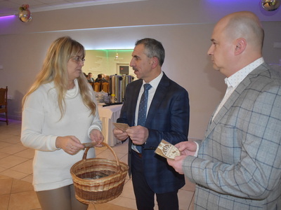Wigilijne spotkanie zawodników MKS STAL Sulęcin. 