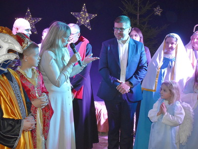 Inscenizacja "Betlejem Żubrowskie" w Świetlicy Wiejskiej w Żubrowie.