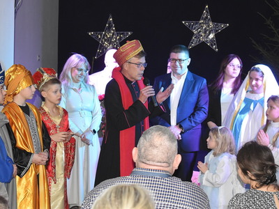 Inscenizacja "Betlejem Żubrowskie" w Świetlicy Wiejskiej w Żubrowie.