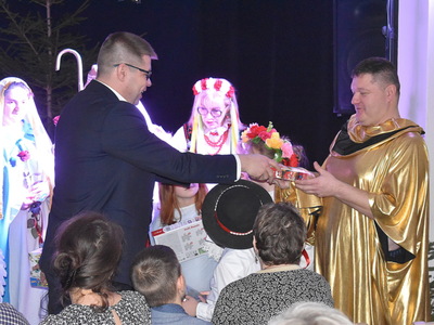 Inscenizacja "Betlejem Żubrowskie" w Świetlicy Wiejskiej w Żubrowie.