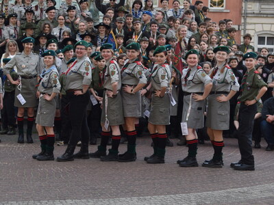 XV rajd harcerski zainaugurowano w rynku miejskim w Sulęcinie.